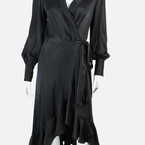 Zimmerman Asymmetrical wrap silk dress size 2 - Picture 12 of 12